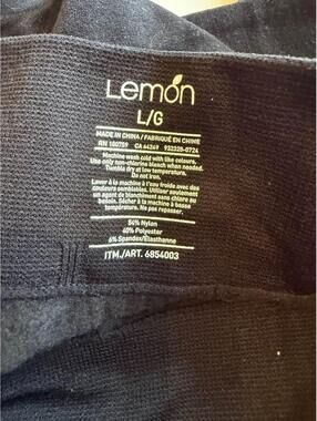 Lemon black leggings L/G